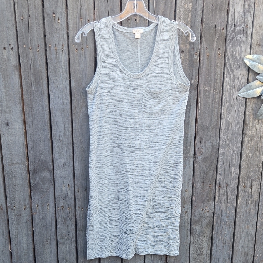 J. Crew Gray Midi Dress
